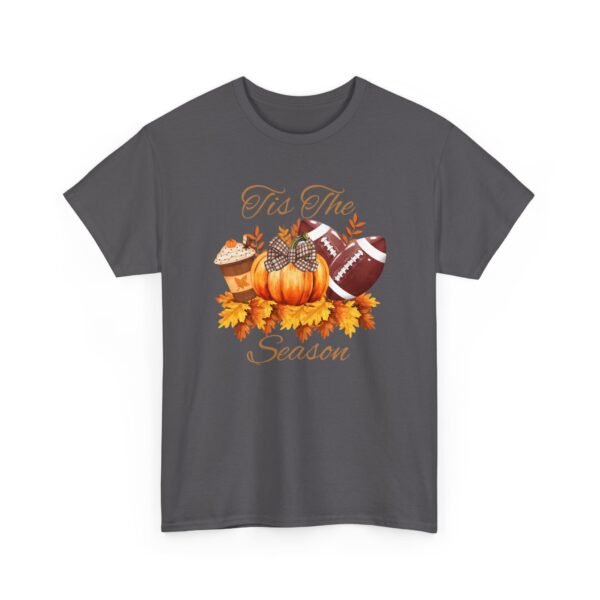 Tis the Season Cotton Tee, football, fall,  pumpkins - Image 68
