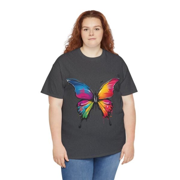 Painted butterfly Heavy Cotton Tee, butterfly, bright colors, t-shirts, butterflies - Image 150