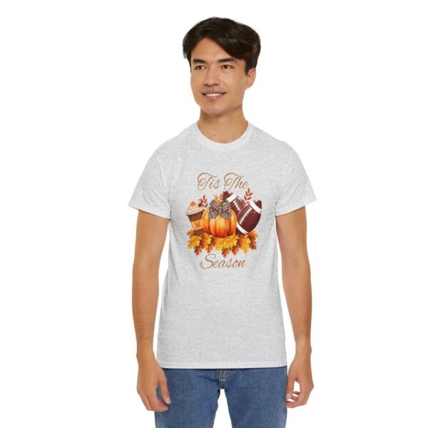 Tis the Season Cotton Tee, football, fall,  pumpkins - Image 48