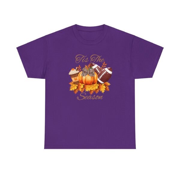 Tis the Season Cotton Tee, football, fall,  pumpkins - Image 120