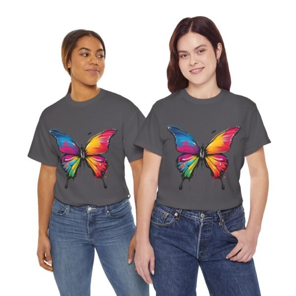 Painted butterfly Heavy Cotton Tee, butterfly, bright colors, t-shirts, butterflies - Image 241