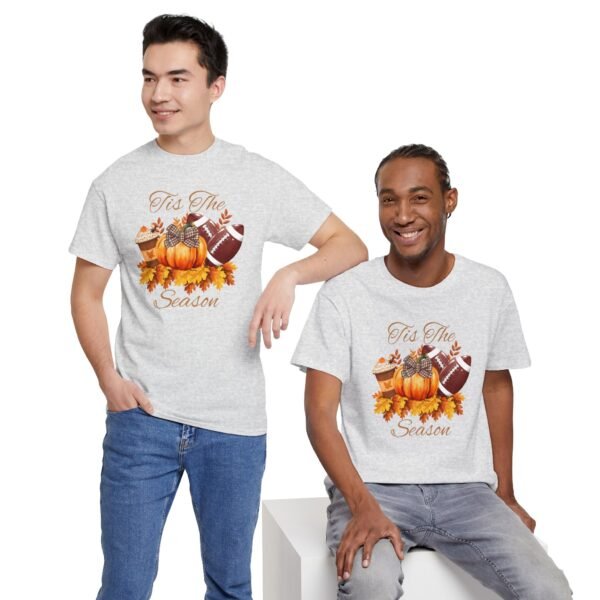 Tis the Season Cotton Tee, football, fall,  pumpkins - Image 53