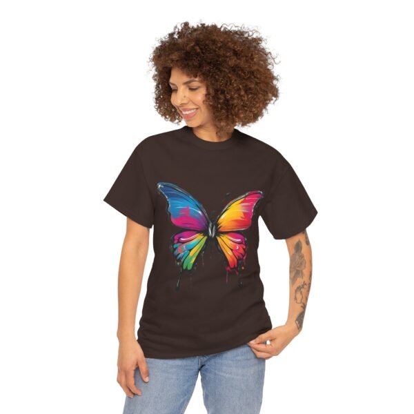 Painted butterfly Heavy Cotton Tee, butterfly, bright colors, t-shirts, butterflies - Image 109