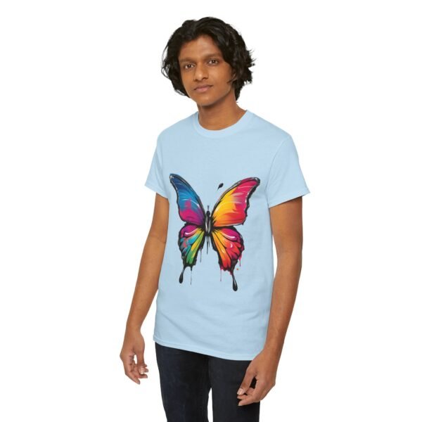 Painted butterfly Heavy Cotton Tee, butterfly, bright colors, t-shirts, butterflies - Image 208