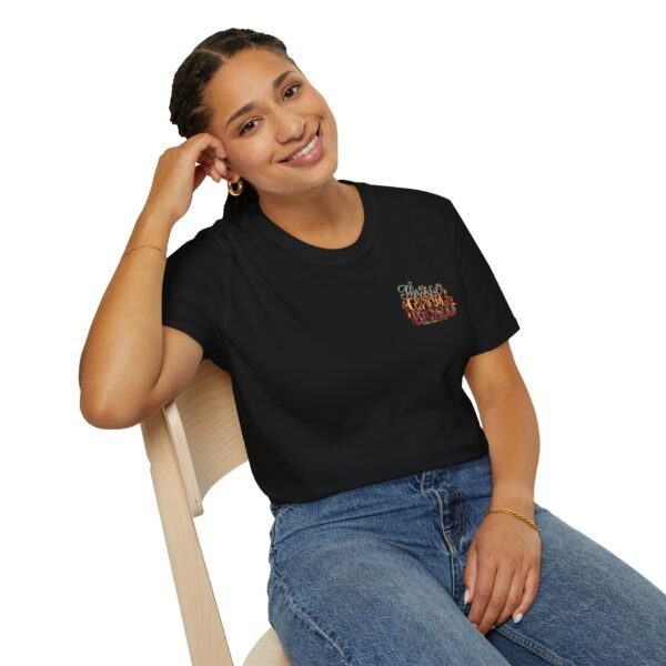 Thankful Grateful and Blessed Softstyle T-Shirt, fall, thankful, pumkins - Image 22