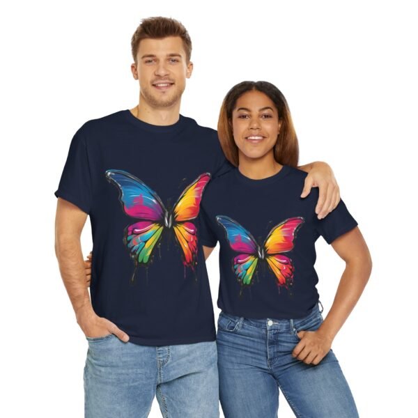 Painted butterfly Heavy Cotton Tee, butterfly, bright colors, t-shirts, butterflies - Image 282